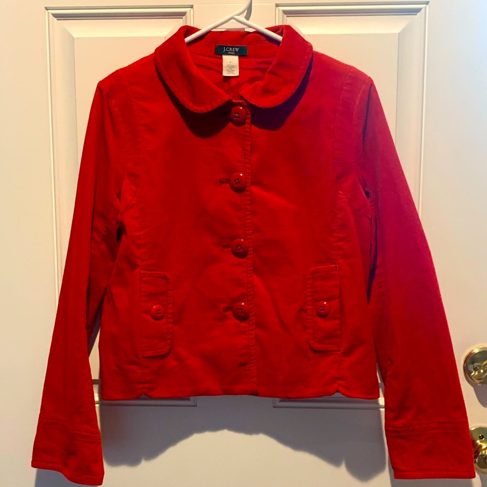 J Crew jacket. Red. Size 6.